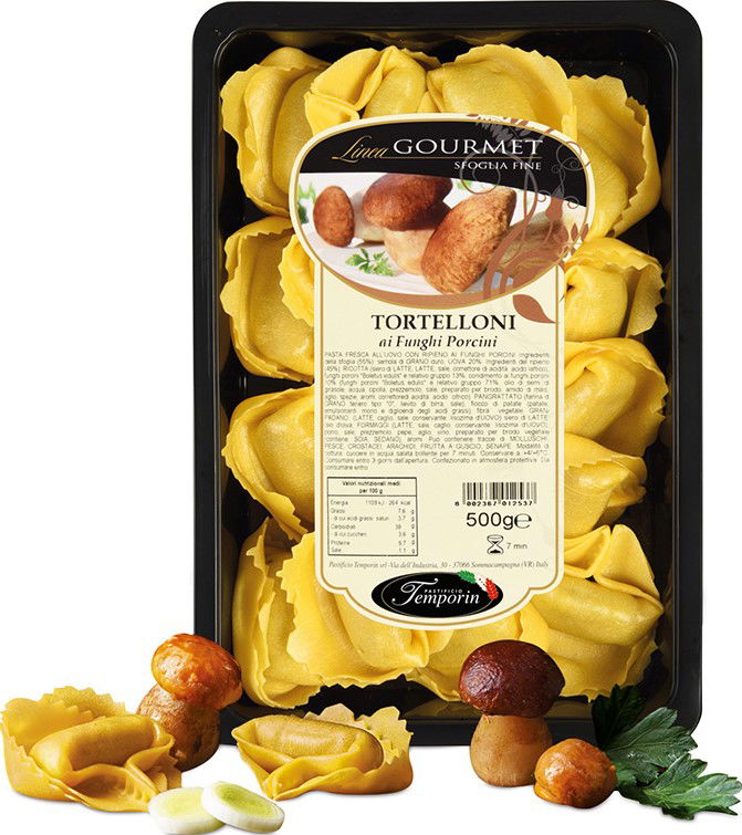 Tortelloni funghi porcini, mit Steinpilzen 500g | Temporin