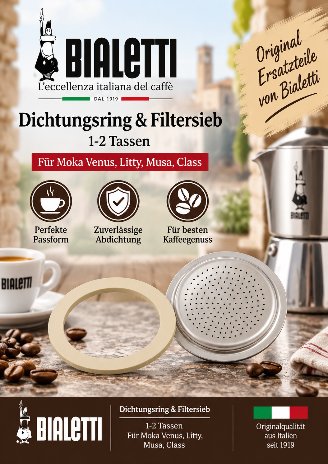 Dichtungssring, Filtersieb, Kaffeezubehör, Metallfilter, Kaffeefilter-Sieb
