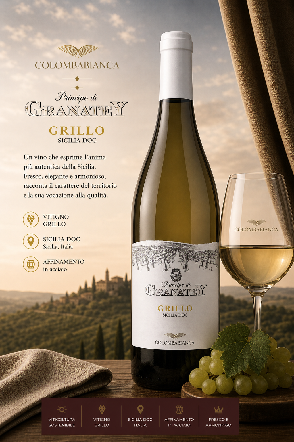 wein, weißerwein, Grillo, Sizilien, Grillo-Region