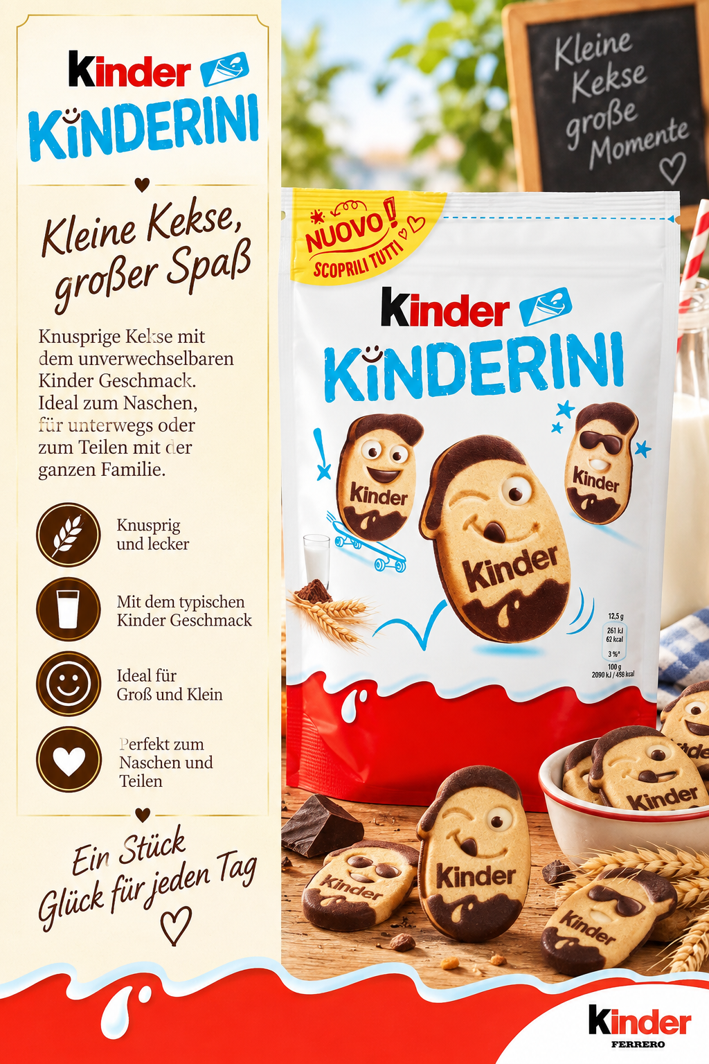 Kekse, Kinder Überraschung, Kuchenkringel, Verpackung, Schoko-Kekse