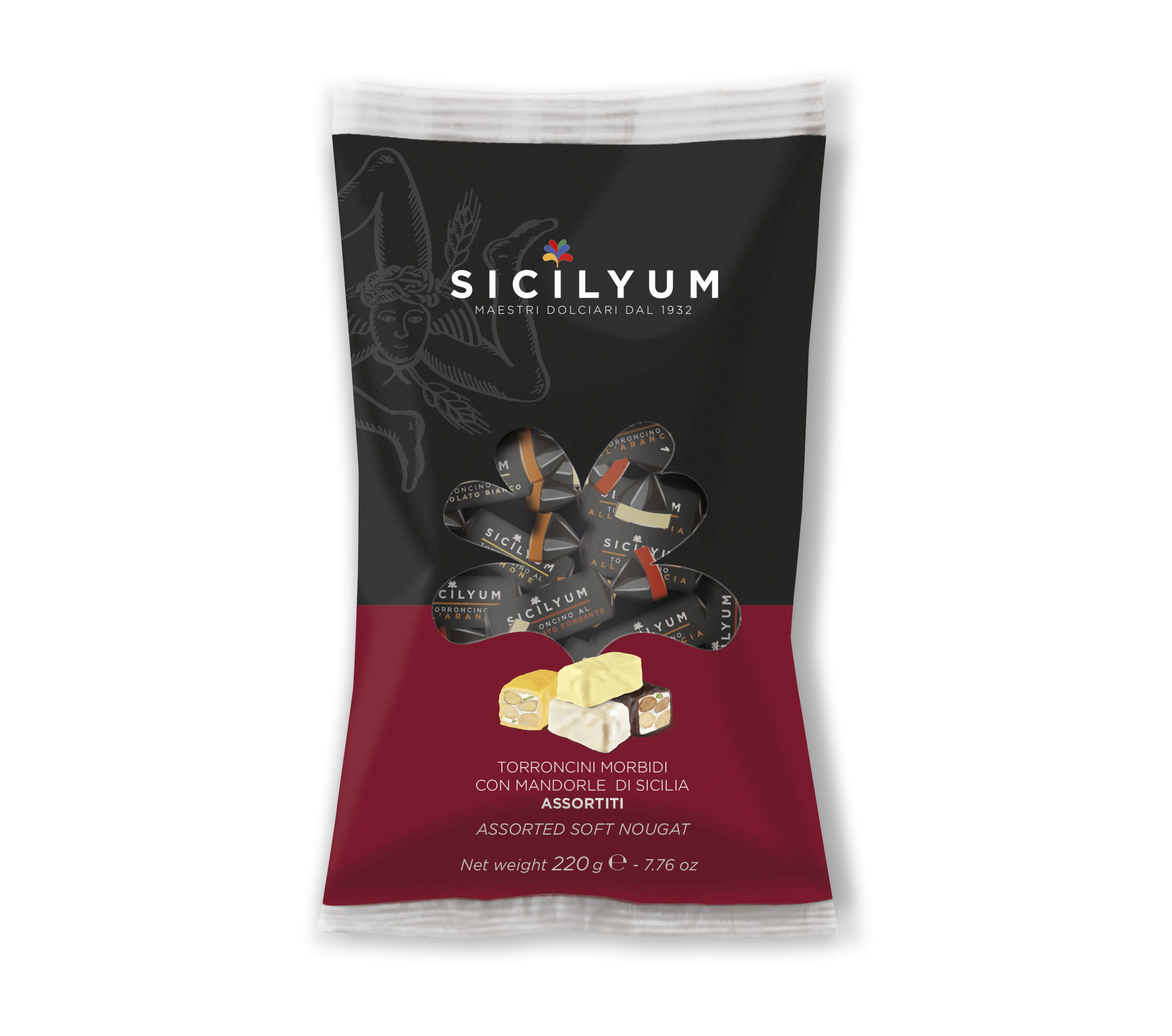 Torroncini misti  Sicilyum 220g/Dais