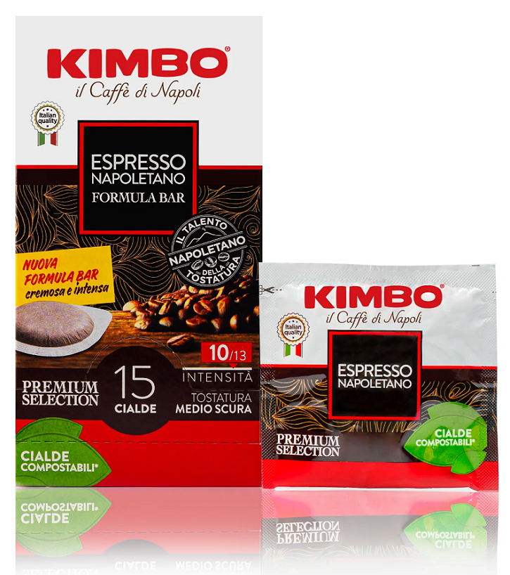 Espresso Napoletano 15 Pads - Cialde Compostabili | Kimbo