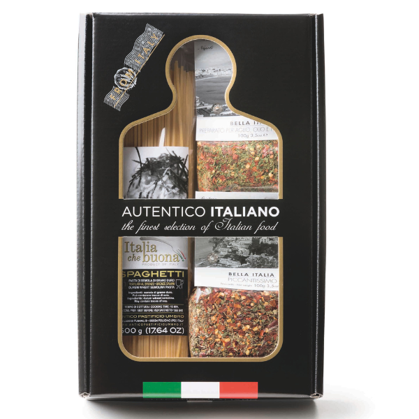 Kit Spaghetti mit Piccantissimo + AOP Gewürz, Pasta Kit Autentico Italiano/ Antico Pastificio Umbro   