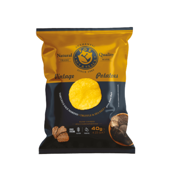 Kartoffelchips, Chips, Snack, goldene Farbe, 40g/50g Packung