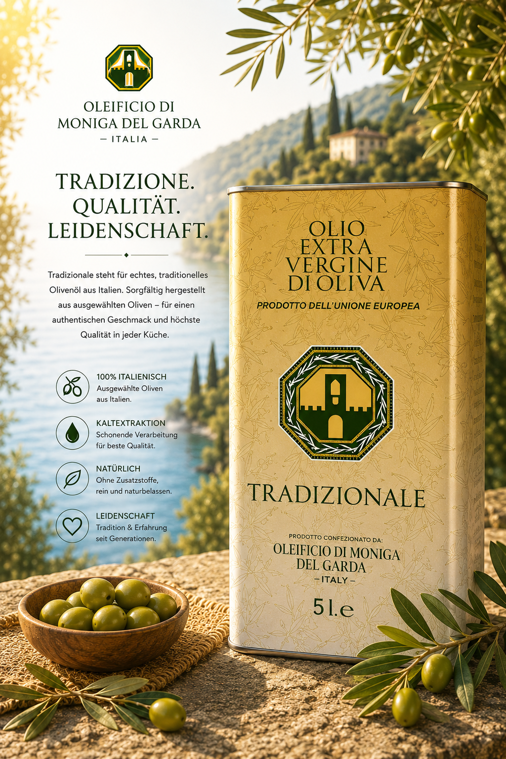 olivene Öl, extra vergine, olivenöl, italien, flasche