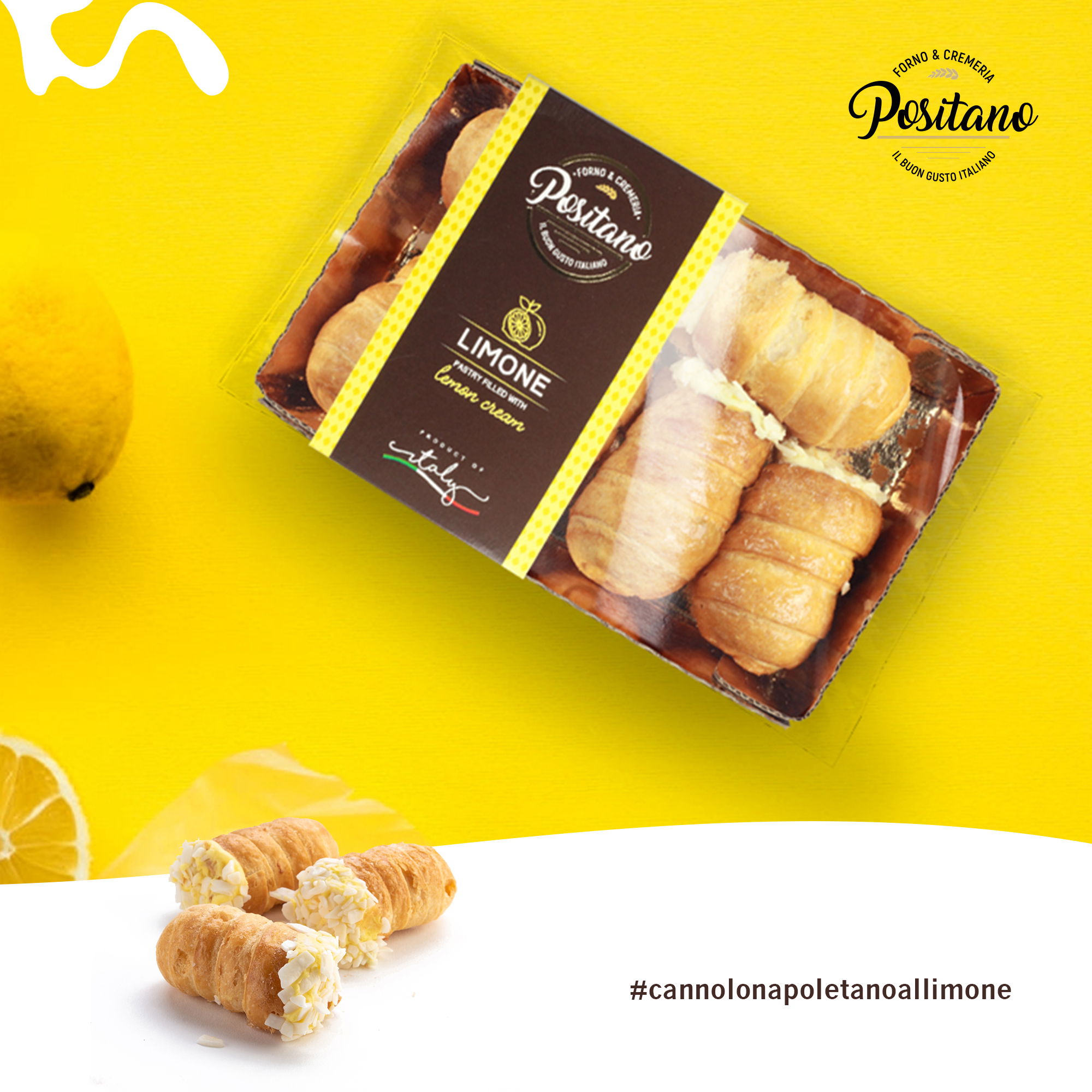 Cannoli Napoletani mit Zitronencreme 170g/Positano