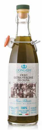 Olio Extra vergine di oliva non filtrato 100% italiano 0,5l | Congedi
