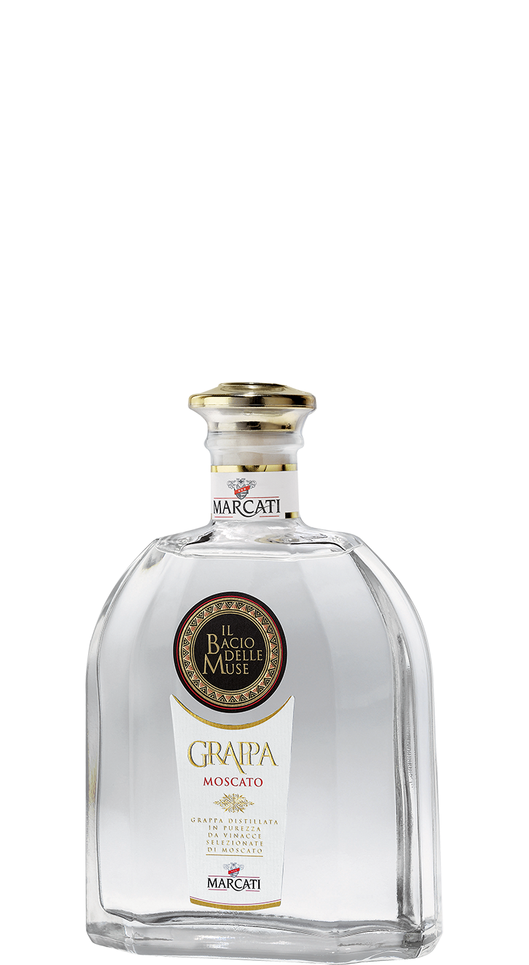 Grappa di Moscato - Il Bacio delle Muse 0,7l 40% | Marcati