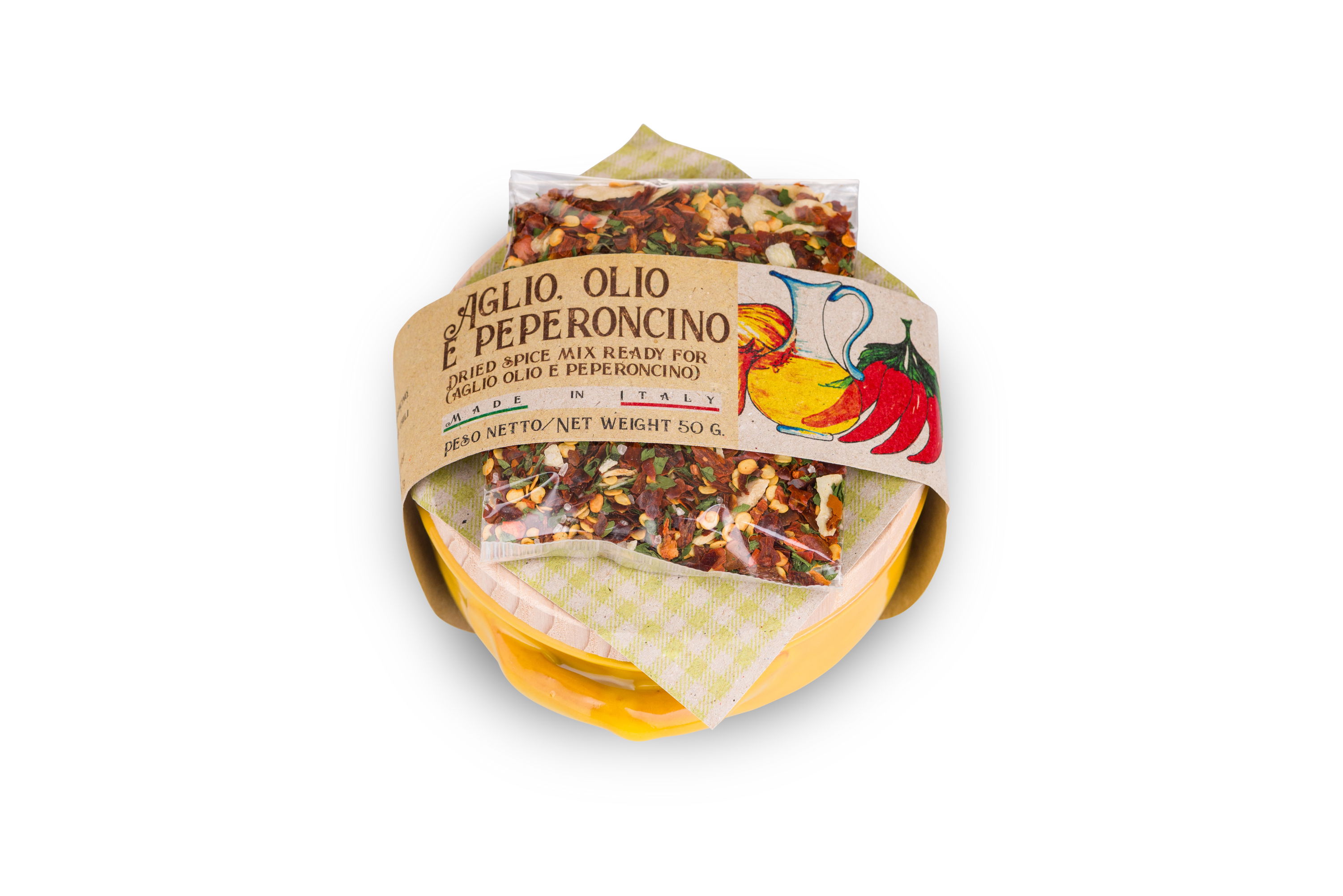 Aglio, olio e peperoncino in terrina 50g | Artigiani dei Sapori