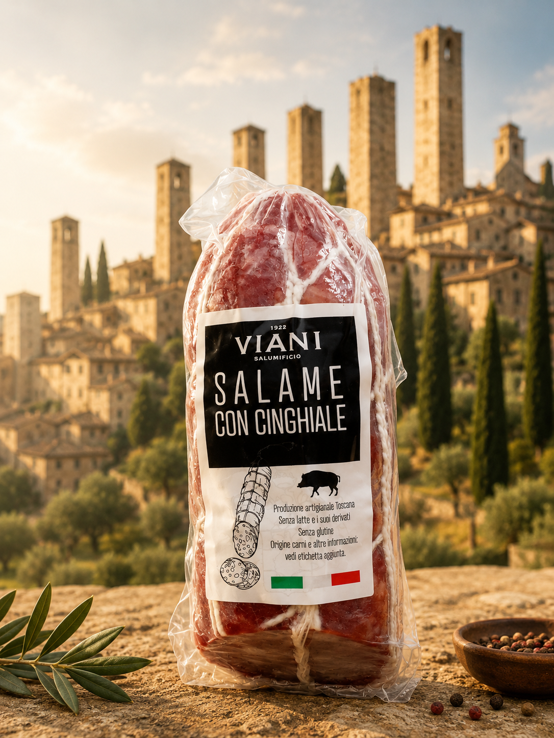 Salame, Wurst, Con Salsiccia, Cinghiale, Italienische Delikatesse