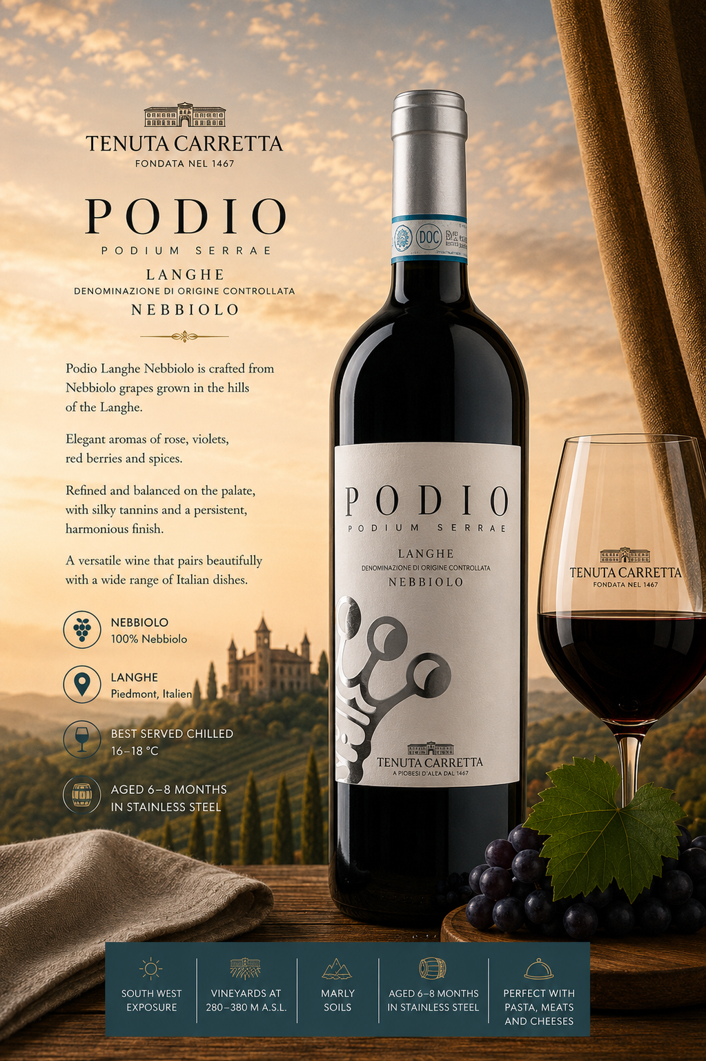 wein, nebbiolo, rotwein, flasche, glas, wein, nebiolo, nebbiolo, flasche, glas
