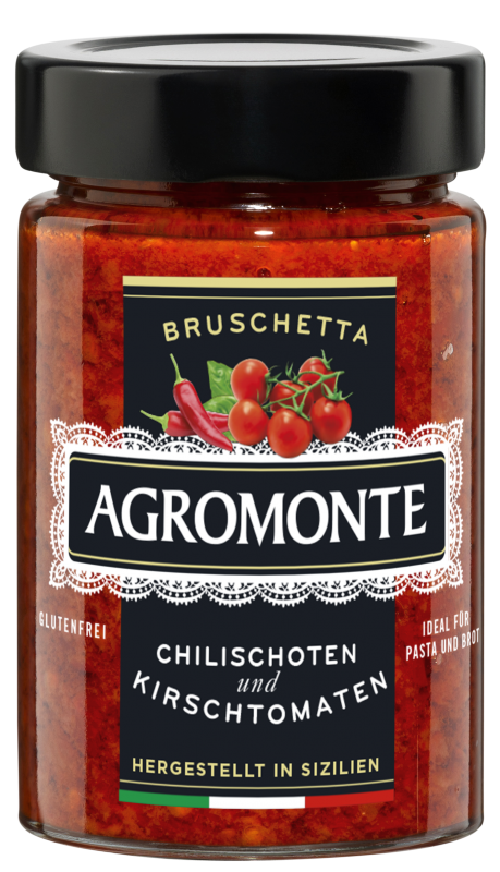 Bruschetta Chilischoten und Kirschtomaten 200g | Agromonte
