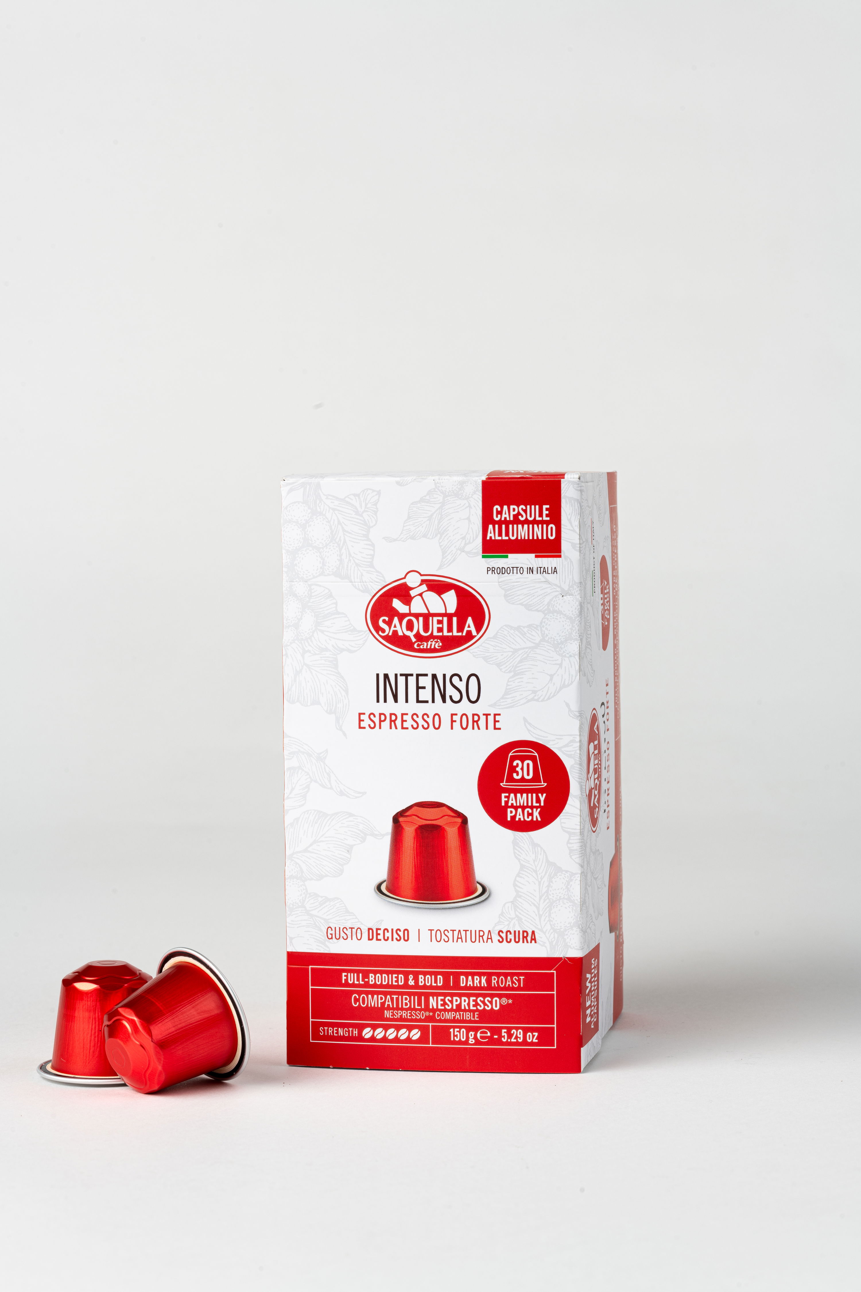 Bar Italia Espresso Intenso Forte 30x 5g Kapseln | Saquella