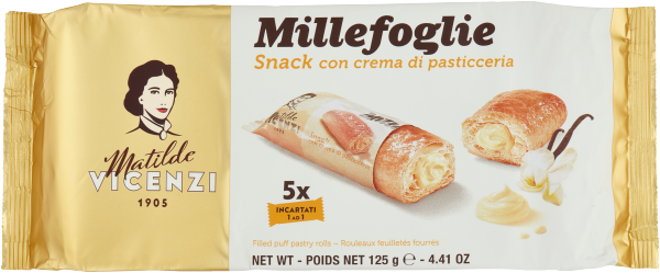 Millefoglie Glassate mit Konditorcreme 125g | Vicenzi