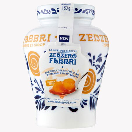 Ingwer Kurkuma Frucht + Sirup in Amphora 230g | Fabbri