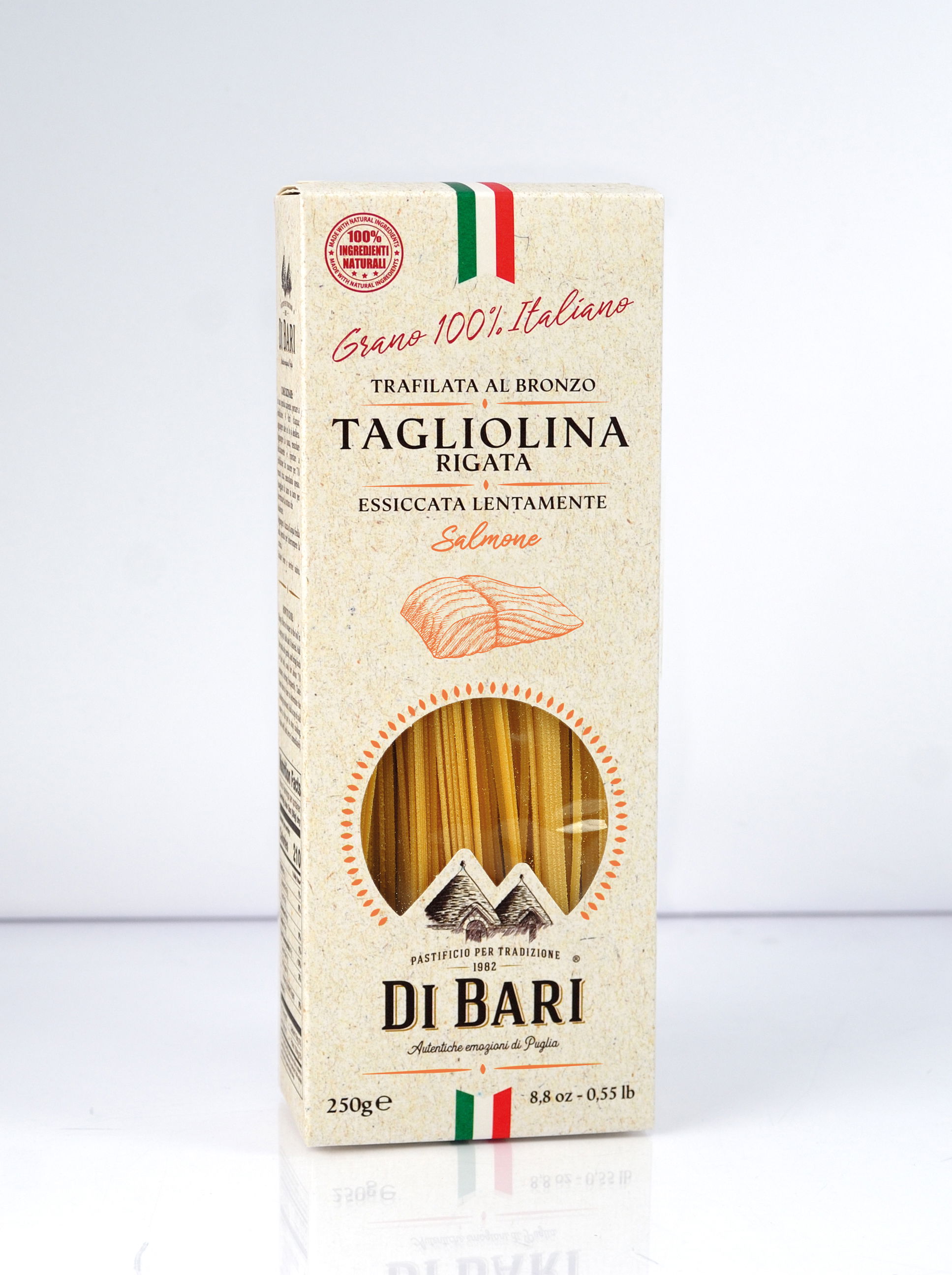 Tagliolina mit Lachs 250g | Taralloro Di Bari