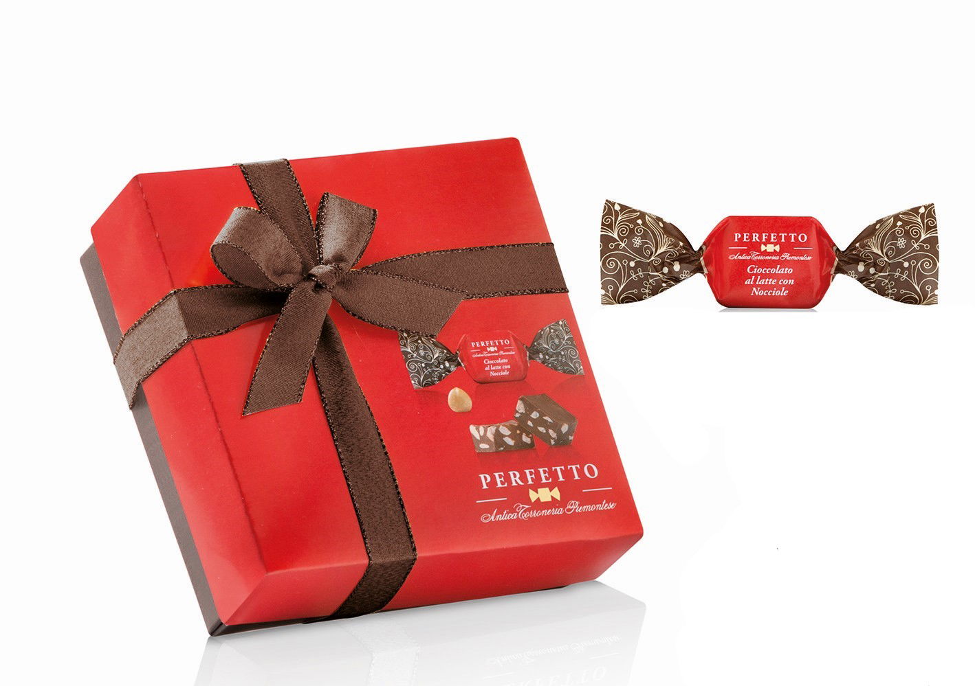 Perfetto Cioccolato Box Nüsse125g | Antica Torroneria Piemontese