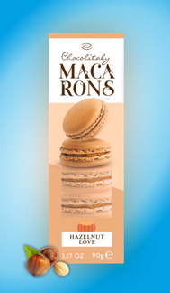 Macarons Hazelnut  Love 90g | Chocolitaly