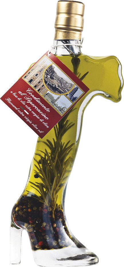 Olivenöl, Flasche, Olivenzweig, Glas, Schaumglas-Figur