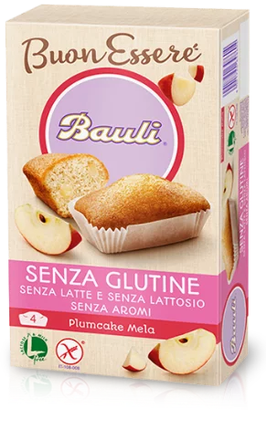 Plum Cake mit Apfel, glutenfrei 4 Stück, 132g | Bauli