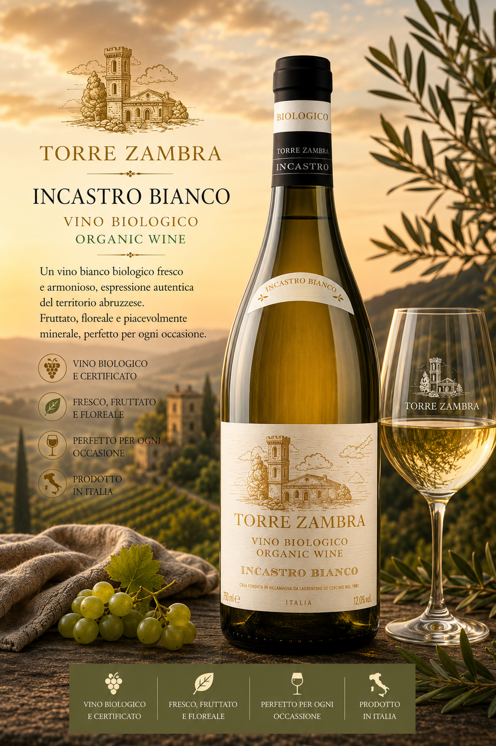 weisswein, organischer-wein, toro-zambra, incastro-bianco, flasche