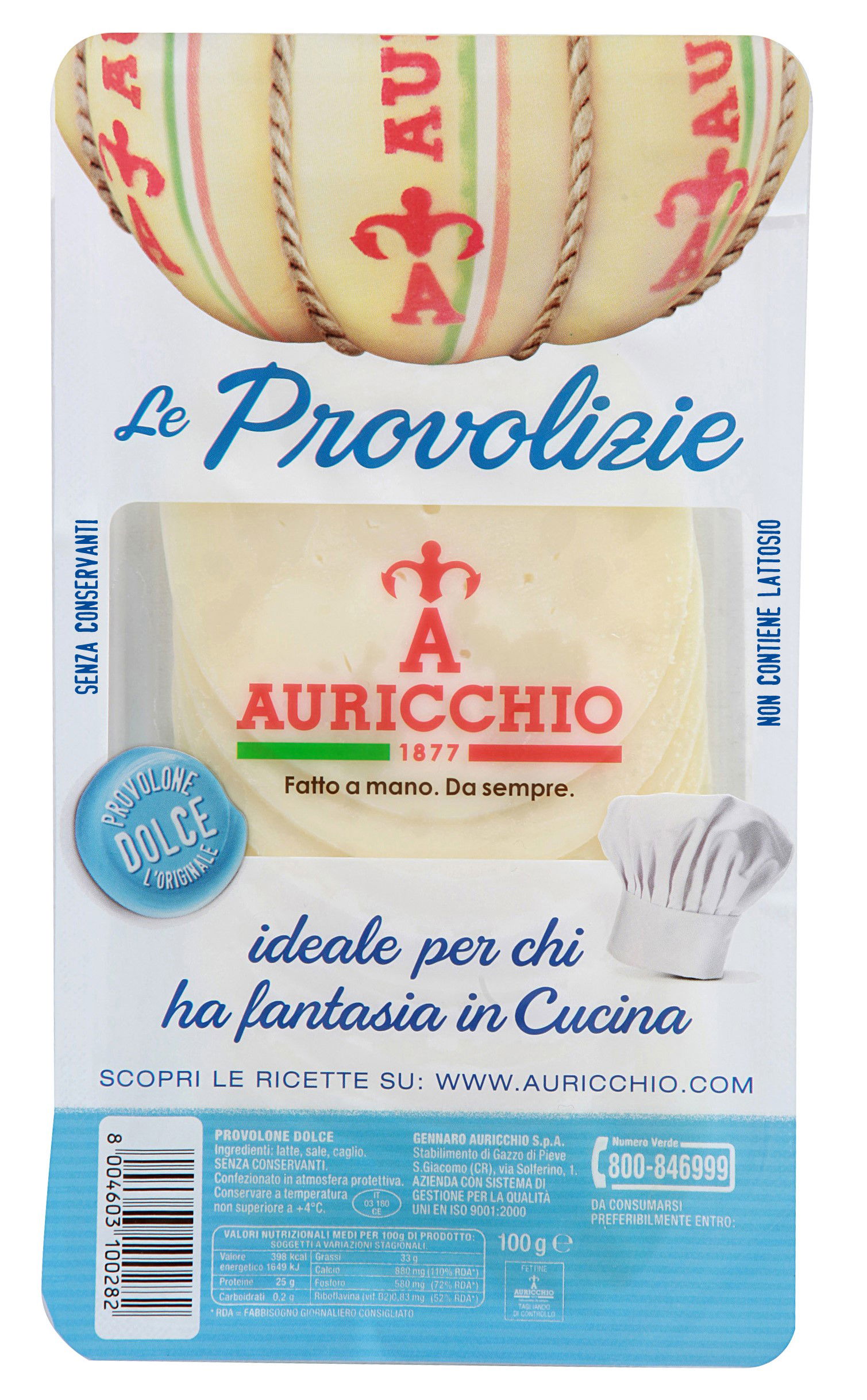 Le Provolizie Dolce 100g | Auricchio