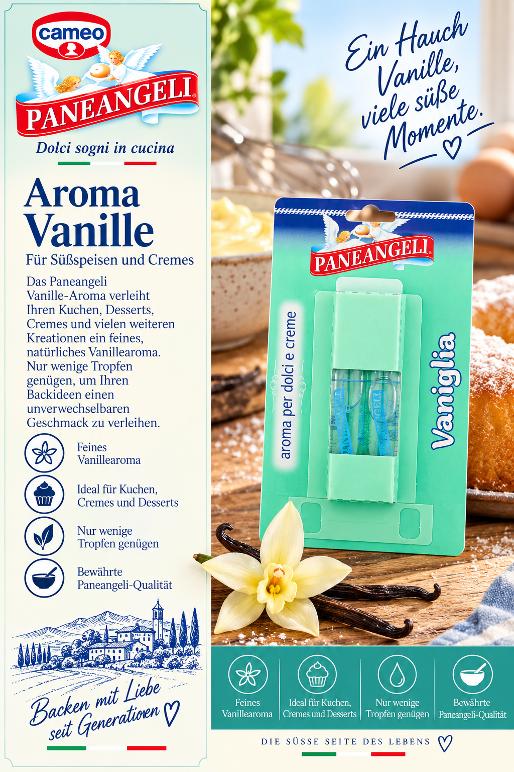 Vanille, Aroma, Aroma Vanille, Backaroma, Zutatenverpackung