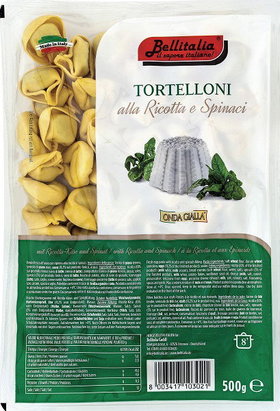 Tortelloni mit Ricotta und Spinat 500g | Bellitalia