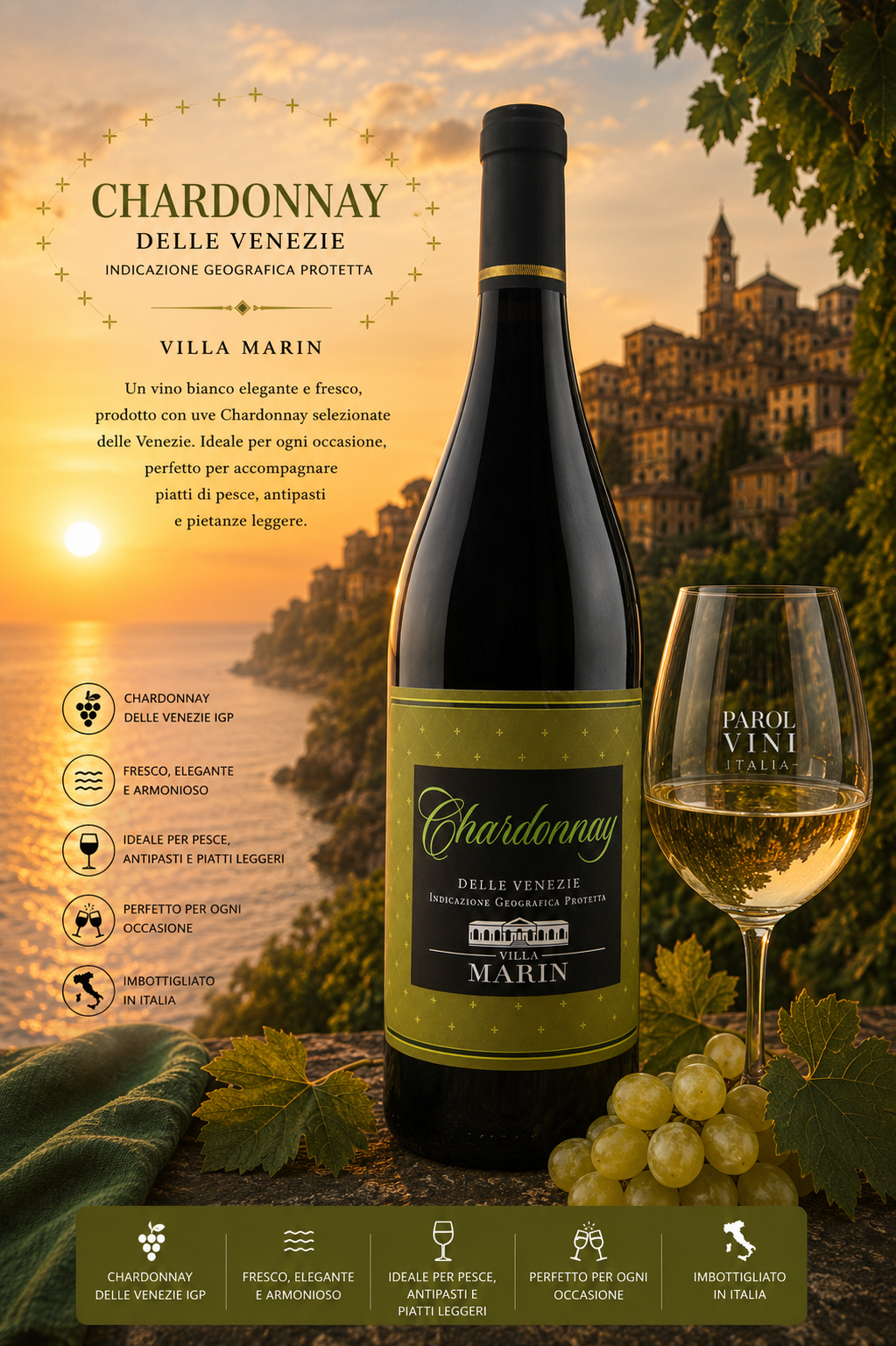 Wein, Chardonnay, Flasche, Weißwein, Weintraube