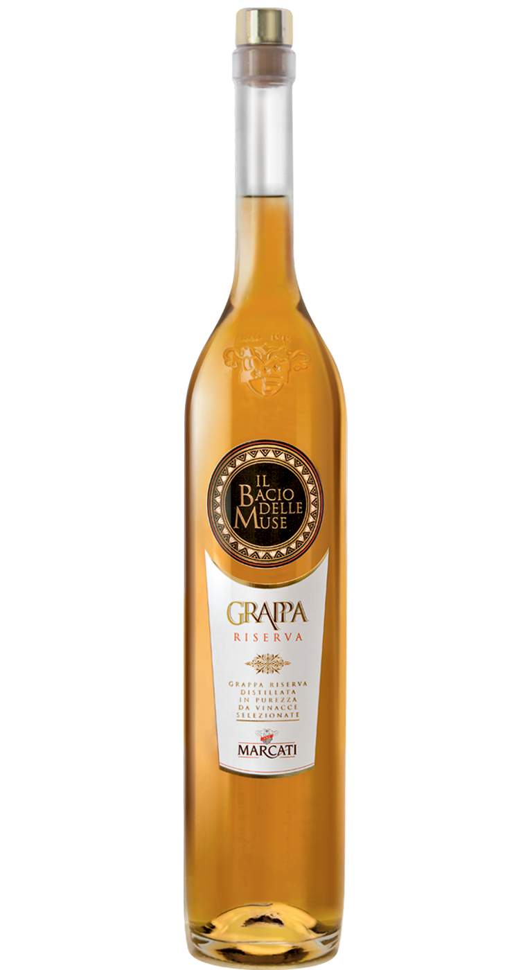 Grappa Riserva - Il Bacio delle Muse 0,5l 40% | Marcati