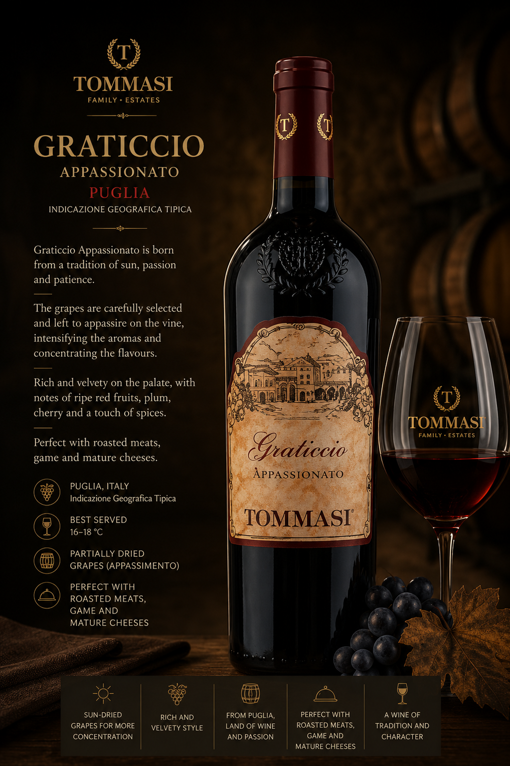 wein, rotwein, graticcio, flasche, glas