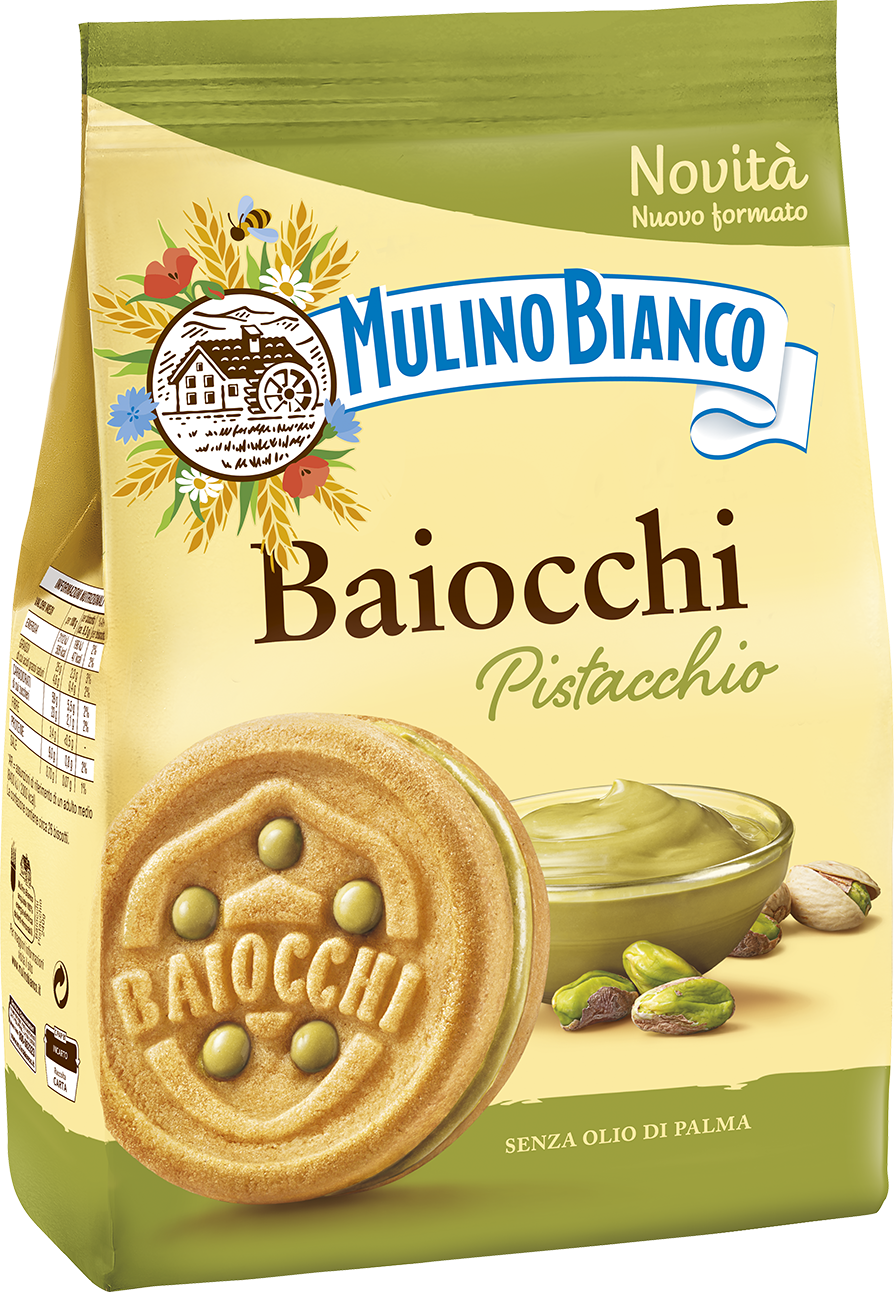 Baiocchi Pistazien in Packung 240g | Mulino Bianco