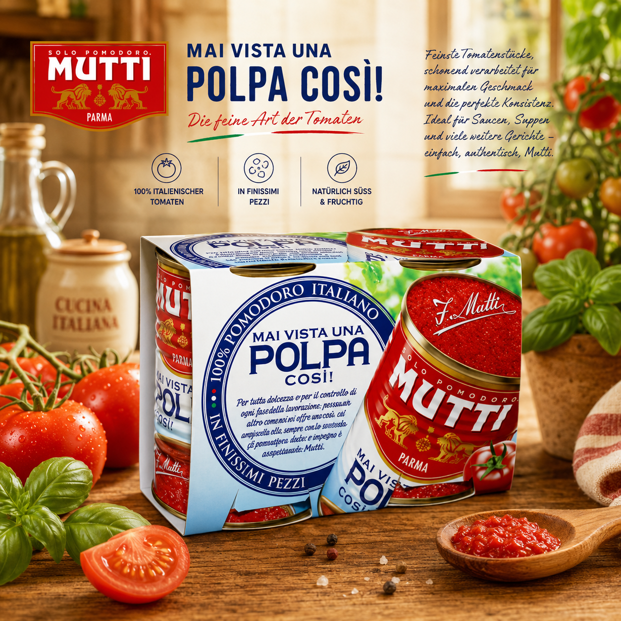 Tomatensauce, Pizza-Tomaten, Tomatenprodukte, Kulinarische Box, Italienisch