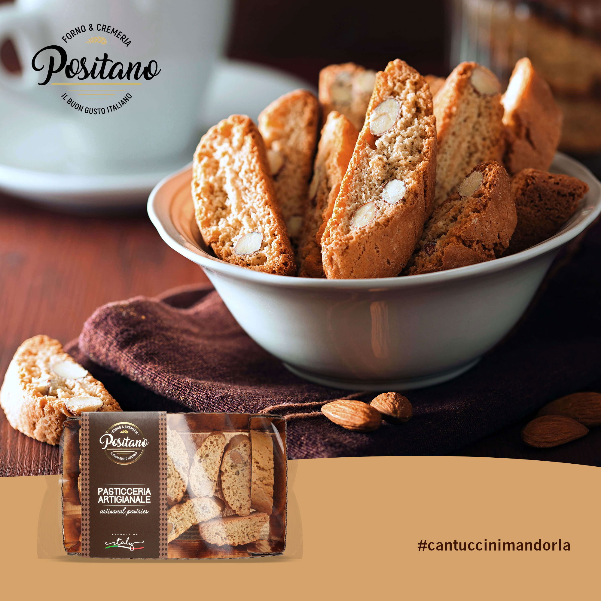 Cantuccini mit Mandeln 170g | Positano