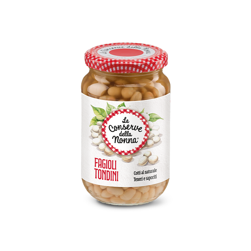 Fagioli Tondini natur 360g / Le Conserve della Nonna
