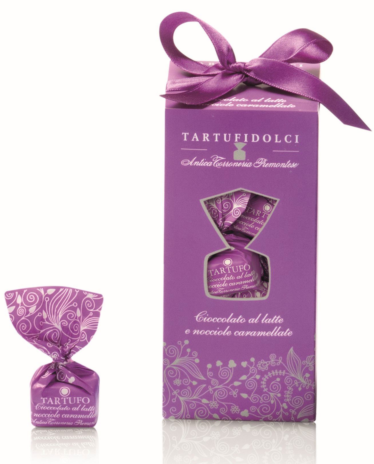 Trüffelpralinen Tartufo Box Milchschokolade und karamellisierten Haselnüssen 160g | Antica Torroneri