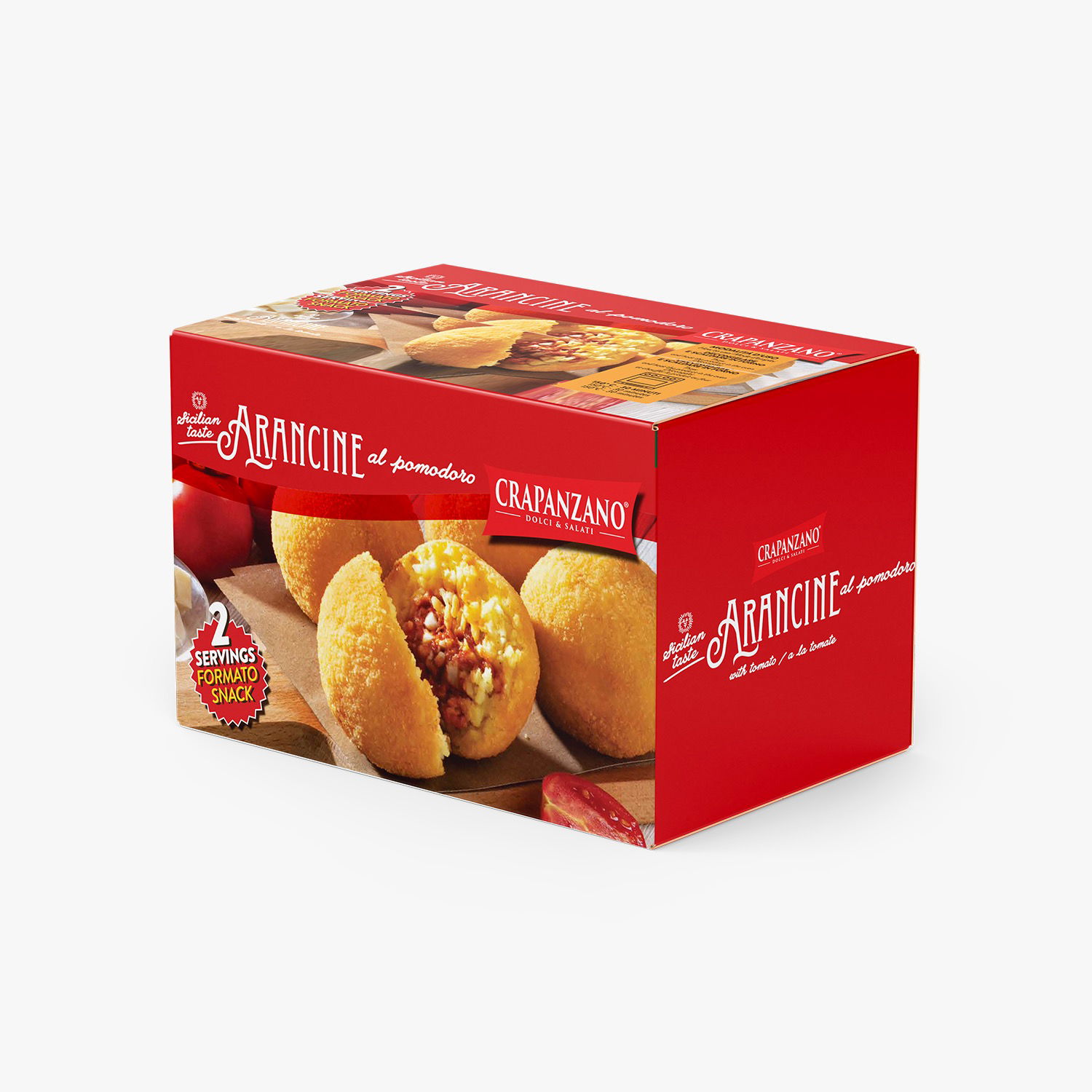 Arancini Pomodoro Mozzarella 200g (100gx2), tiefgefroren /Crapanzano