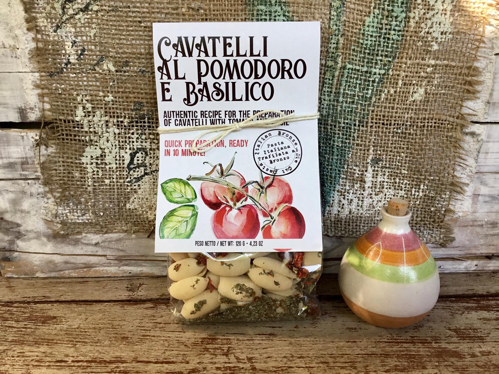 Cavatelli pomodoro e basilico gewürzt 120g /Artigiani dei Sapori