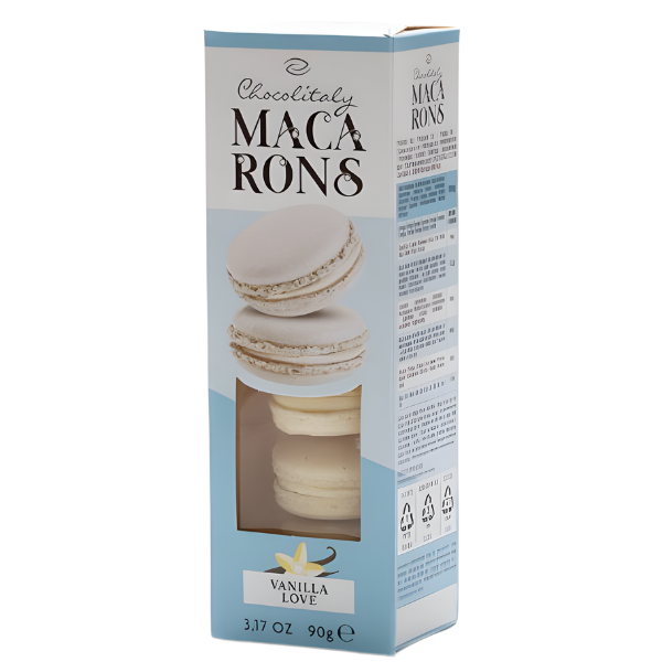 Macarons Vanille Love 90g | Chocolitaly