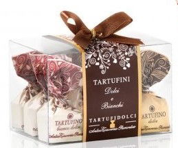 Trüffelpralinen Tartufini Dolci Box mix Dunkel und Weiß 63g | Antica Torroneria Piemontese