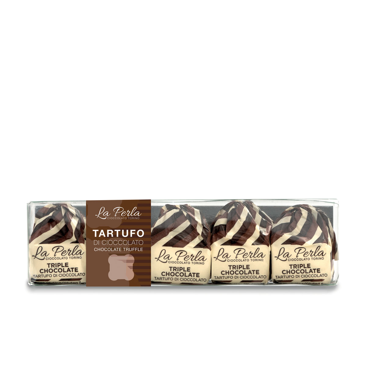 Trüffelpralinen Tartufi in der Box Triple Schoko 70g | La Perla