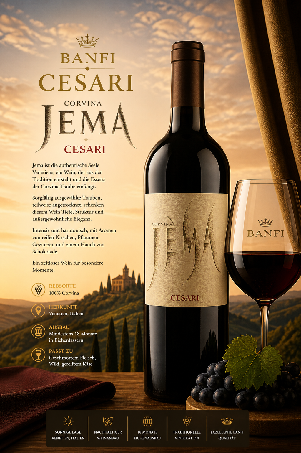 Wein, Rotwein, Flasche, Etikett, Glas