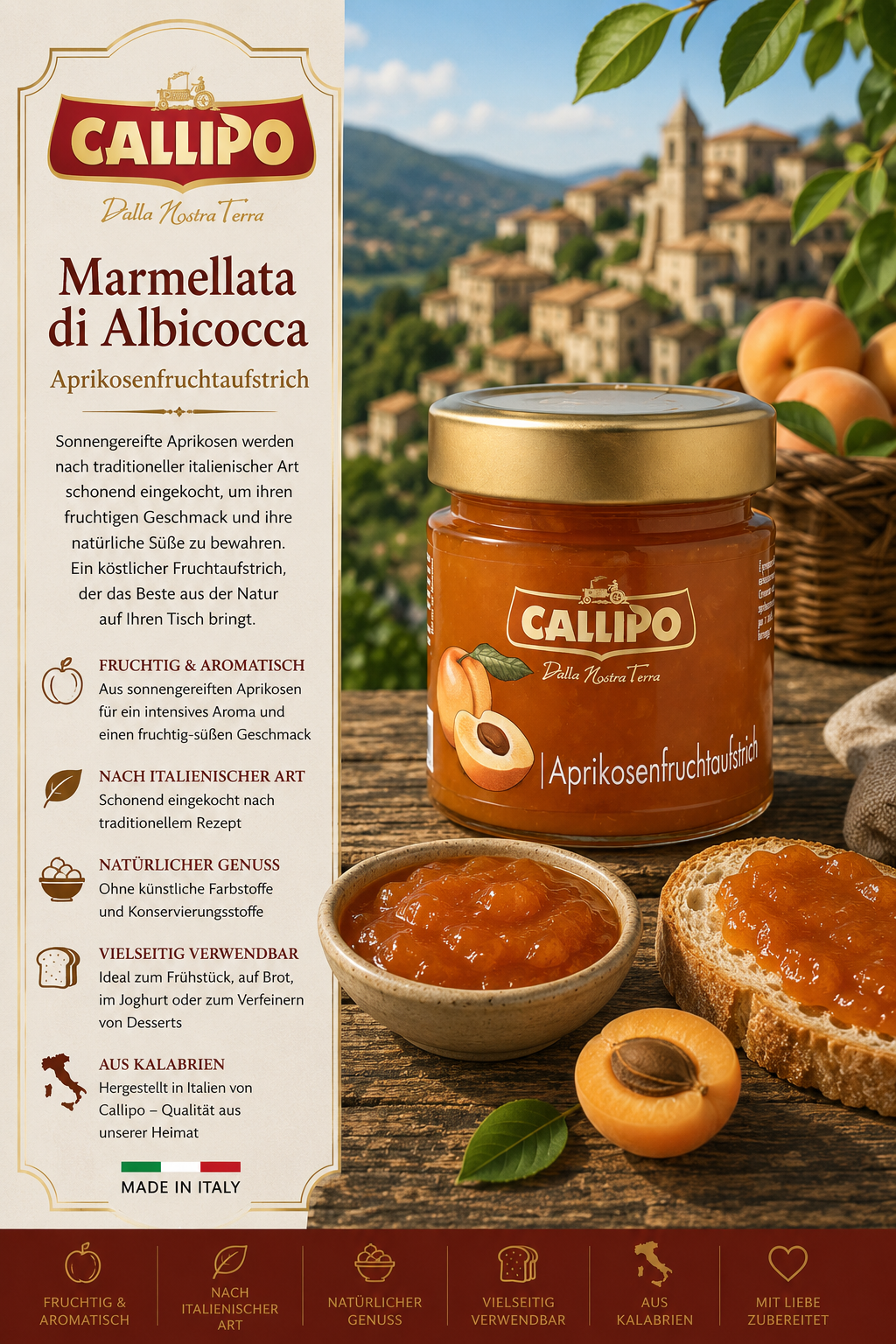 Marmelade, Aprikose, Albococca?, Aprikosenmarmelade, Glas jar