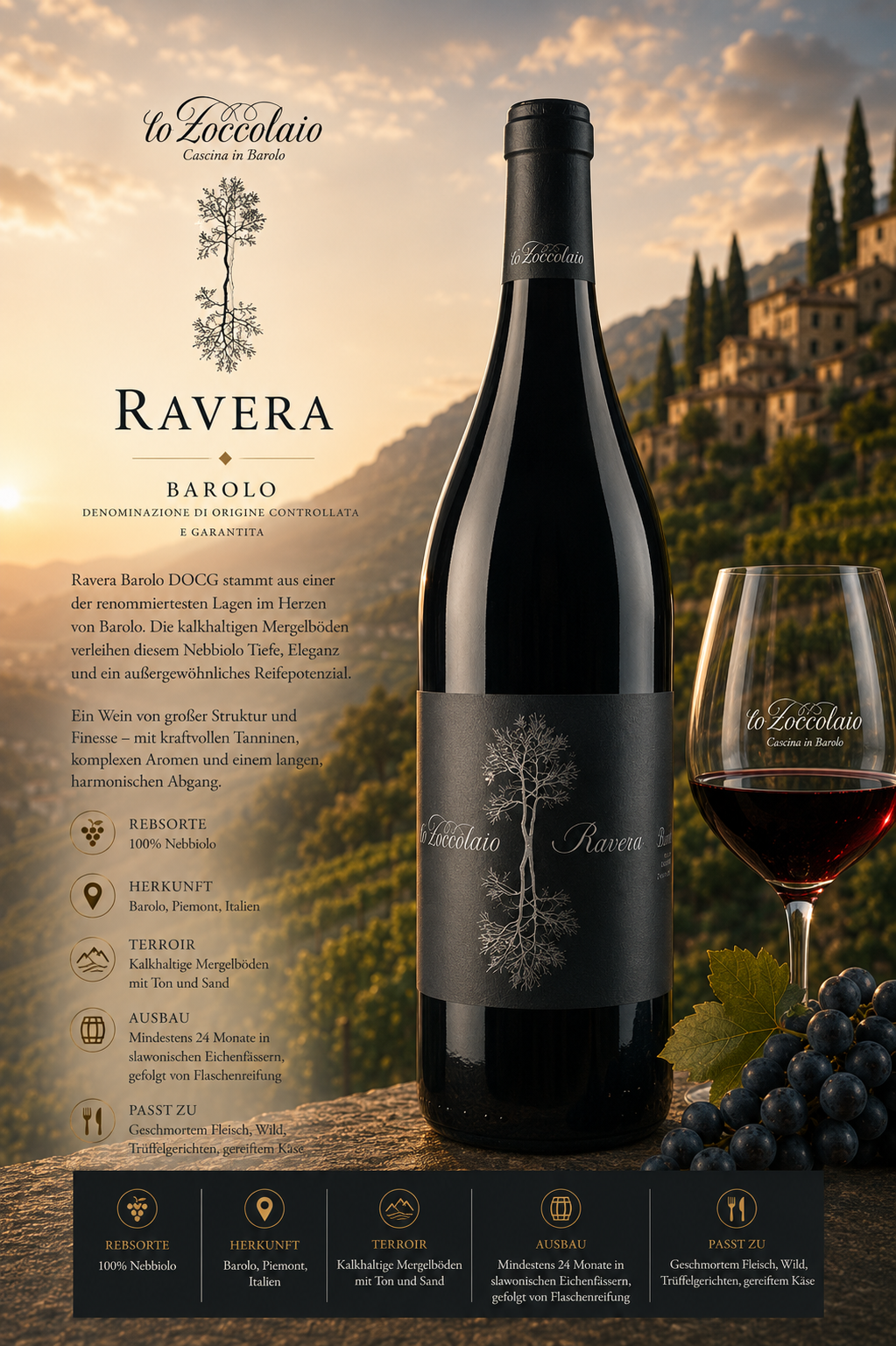 wein, barolo, ravera, nebbiolo, flasche