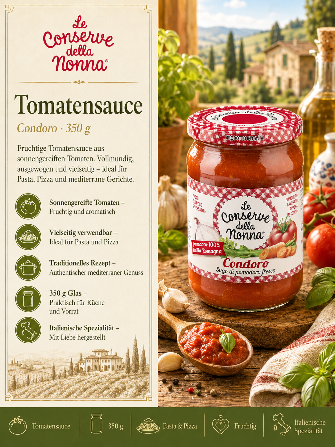 Tomatensauce, Condimento, Glas, Tomate, Italienische Spezialität