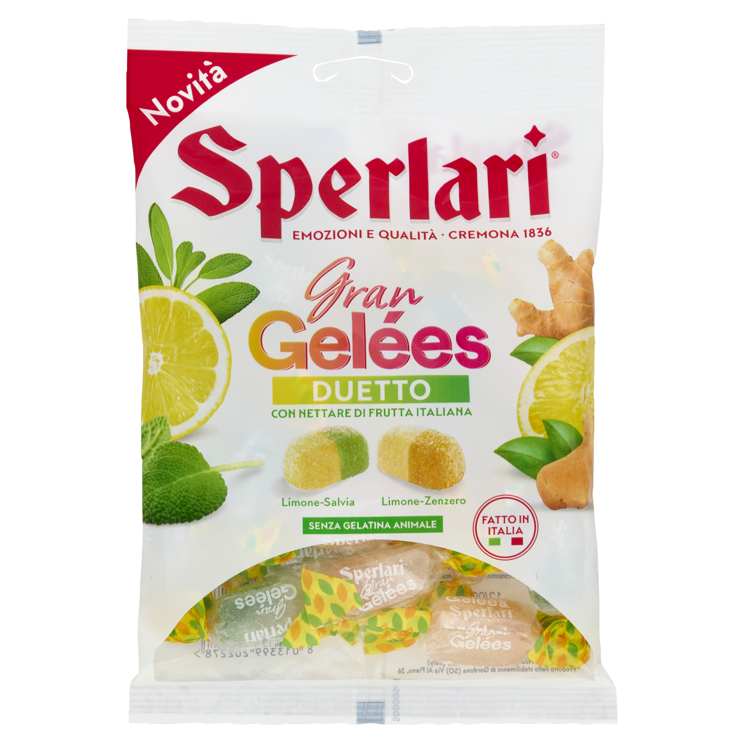 Gran Gelees Duetto Zitrone-Salbei und Zitrone-Ingwer  150g/ Sperlari   