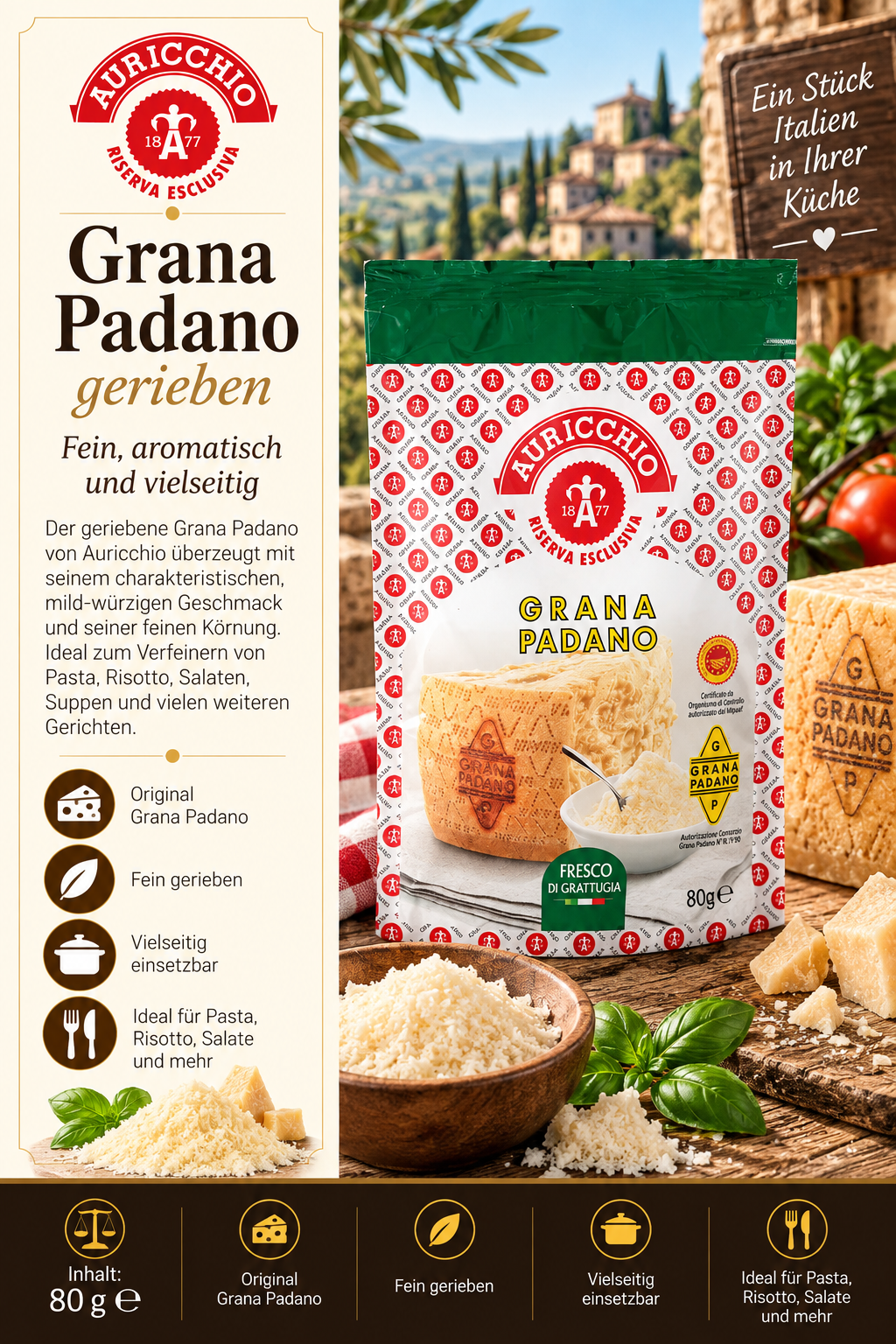 Grana Padano, Käse, Pasta, Reibeprodukt, Italienisch