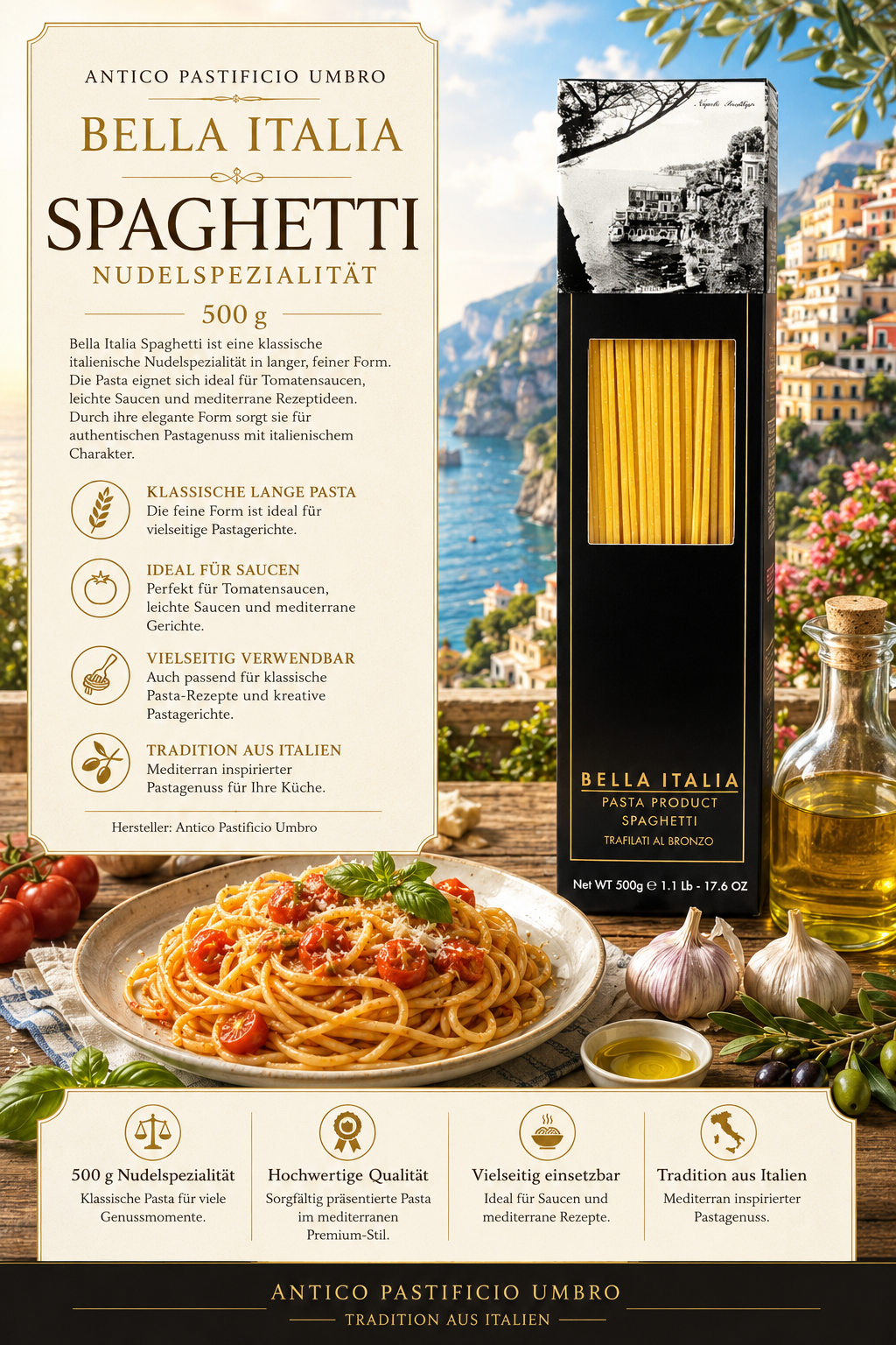 Spaghetti, Pasta, Nudelspezialität, Italienische Pasta, Spaghetti 500 g