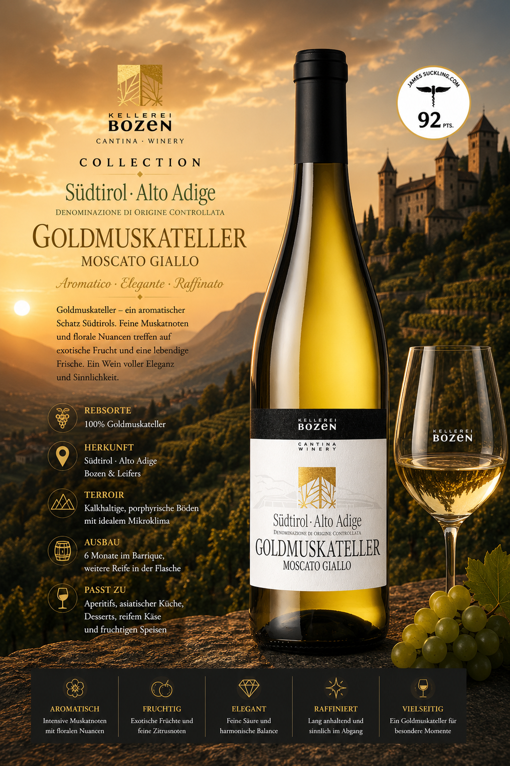 wein, goldmuskateller, moscato, altodie, flasche