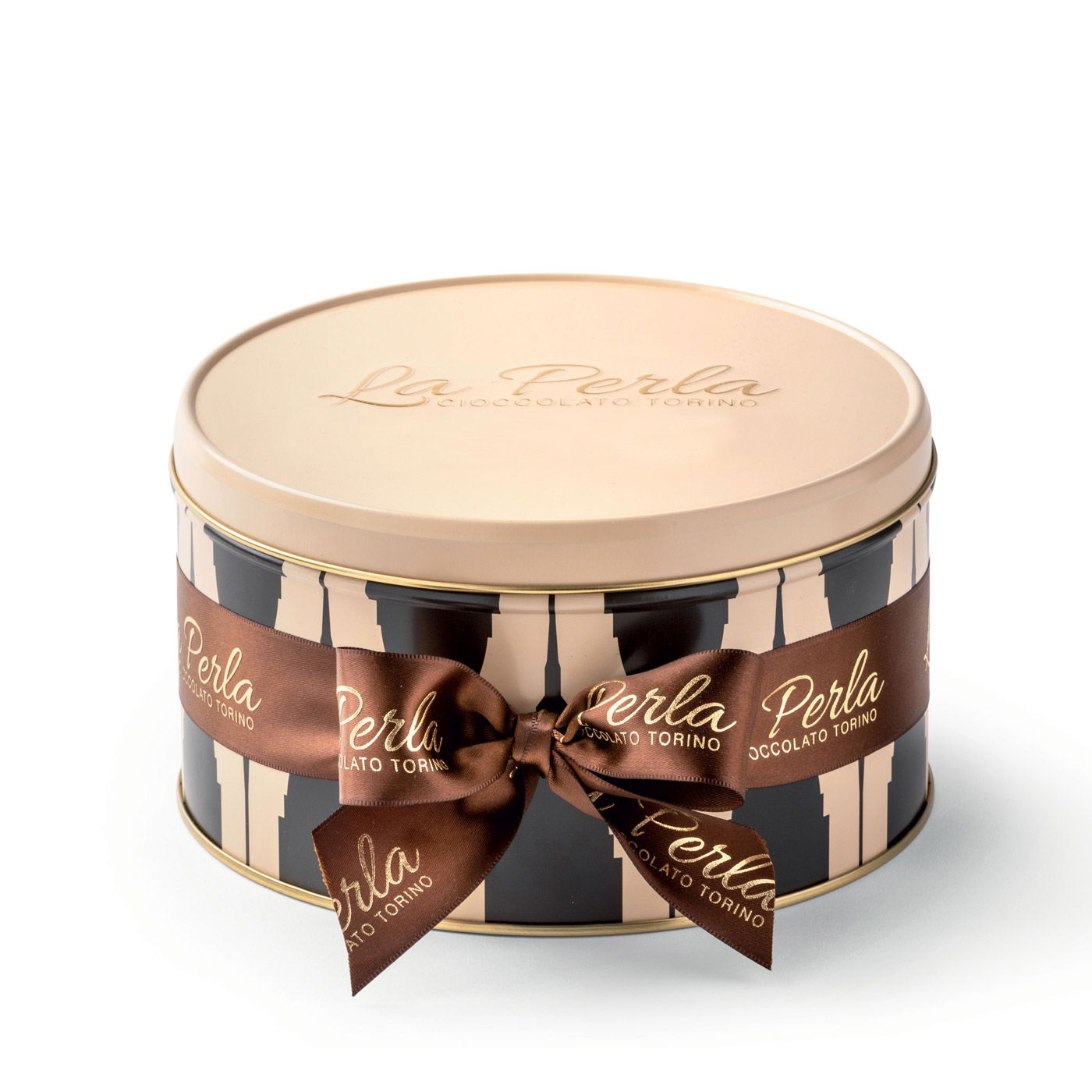 Trüffelpralinen  Tartufi gemischt in Metalldose Perla Nera Pralinato  e Bianca 300g  | La Perla